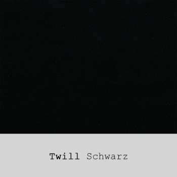 TWILL - elastisch - Schwarz Uni - *SCHWERE VERSION*